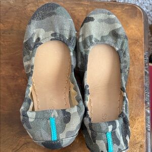 Calouflage Slip-On Flats with Gold Sparkly Accents